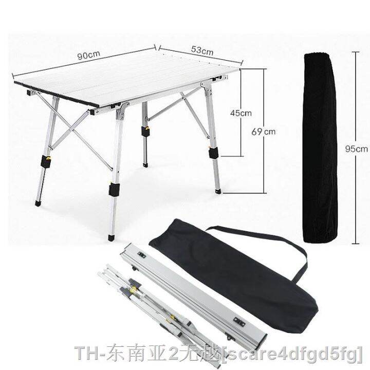 hyfvbu-aluminum-alloy-camping-table-outdoor-folding-hiking-desk-traveling-bbq