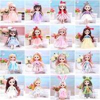 ตุ๊กตา BJD เจ้าหญิง17ซม. พร้อมเสื้อผ้าและรองเท้า DIY 13ข้อต่อที่สามารถเคลื่อนย้ายได้สำหรับตุ๊กตา1/8 Gaun Modis โมเดลของเล่นเด็กของขวัญเด็กหญิงเด็กชาย