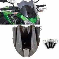 กระจกบังลมกระจกรถจักรยานยนต์สำหรับ Kawasaki Z800 2014 2015 2016 Z-800 14-16 Z 800 Bule Protector คู่ Fai