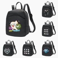 Backpacks Mini Travel Bag Organizer Women Simple Casual Small Backpack Teeth Print Portable Handbags Teen Girls Sports Knapsack 【AUG】