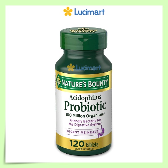 Hcmviên uống bổ sung lợi khuẩn probiotic nature s bounty acidophilus - ảnh sản phẩm 1