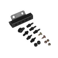 Vacuum Intake Manifold 6 Port 18 NPT Universal Aluminum Turbo Boost Block Intake Manifold Black