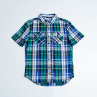 SUPERDRY SINGLESAWN BUTTON-DOWN SHORT SLEEVE SHIRT - เสื้อเชิ้ต สำหรับผู้ชาย สี MALORY CHECK