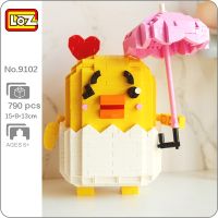 LOZ 9102 Zodiac Libra Constellation Chicken Egg Umbrella Animal Doll Mini Diamond Blocks Bricks Building Toy for Children no Box