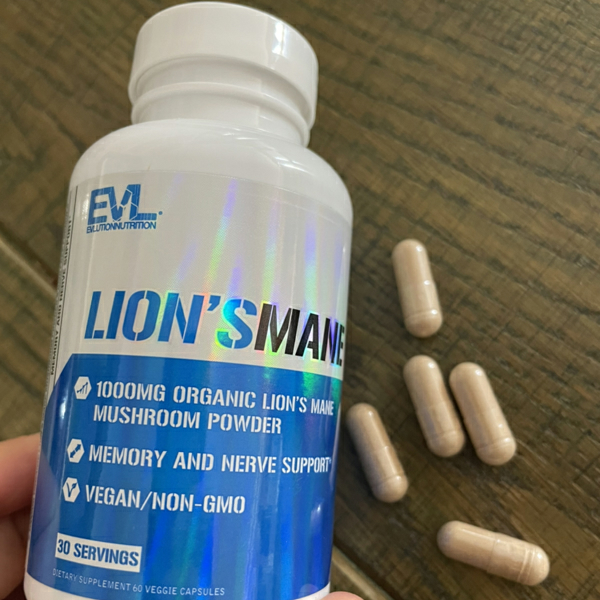 สารสกัดจากเห็ดปุยฝ้าย-เห็ดยามาบูชิตาเกะ-ออแกนิค-lions-mane-1000-mg-60-veggie-capsules-evlution-nutrition