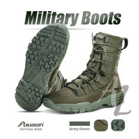 TOP☆ASIAON 579 Cordura Fabric High Cut Tactical Boots For Outdoor Activities