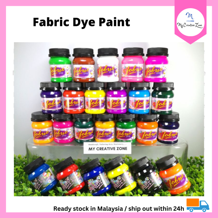Fabric Dye Paint 75gsm 🌈 / Pewarna Kain / Colour Dye Paint / Fabric Dye