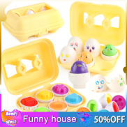 Nanan bé học giáo dục đồ chơi trứng thông minh hình dạng màu sắc phù hợp