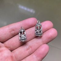 4pcs 22x10mm Charm Silver Color Carousel Pendants Jewelry Making DIY Mens WomenNecklace Bracelet Handmade Crafts Accessories DIY accessories and othe