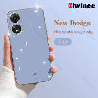 NIWINEE เคสซิลิโคนฝาหลังอ่อนนุ่มเคลือบ6D หรูหราสำหรับเคสโทรศัพท์ A38 OPPO