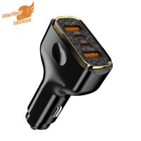 Martino Car Charger Fast Charging 80W USB Charger LED Lights 2 USB A 2 USB C Ports For Tablets Drones Smartphones