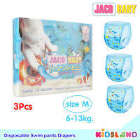 Jaco Baby กางเกงผ้าอ้อม สำหรับว่ายน้ำ Disposable Swim pants Diapers [Size M] [แพ็ค 3 ชิ้น]