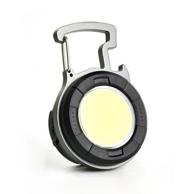 Mini Flashlight Keychain Portable Carabiner Flashlight with 4 Light Mode Work Light Keyring LED Light for Camping Hiking Fishing Battery Included wondeful