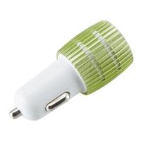 ที่ชาร์จในรถยนต์ USB 2 ช่อง สีขาว+เขียว