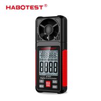 HABOTEST HT605 Digital Anemometer Portable Wind Speed Meter Windmeter LCD Backlight Display Temperature Humidity Meter