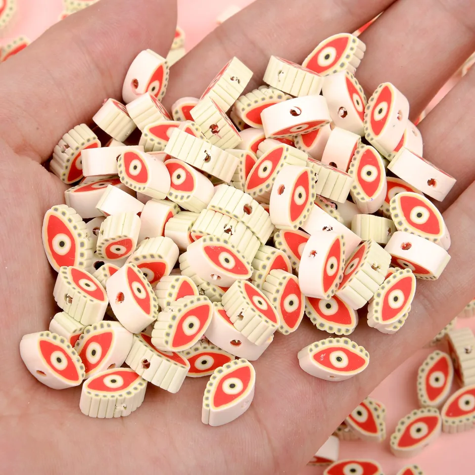 Evil Eye Polymer Clay Beads