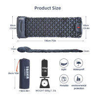 TARKA Outdoor Sleeping Pad ในตัว Inflator เครื่องสูบน้ำ Travel Mat Ultralight Inflatable ที่นอนอุปกรณ์ตั้งแคมป์สำหรับเดินป่า Tourist.2023