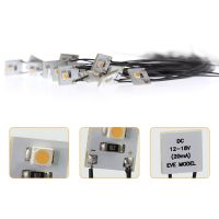 Special Offers Evemodel DD00WM 20Pcs/40Pcs Pre Wired WARM White SMD LED 3528 Light Set 12V