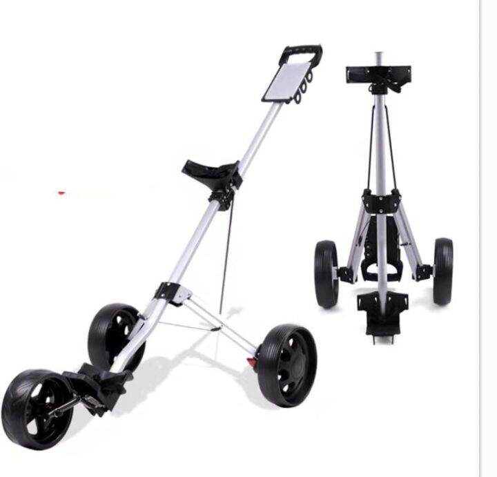 2023 Golf Trolley Push Cart Folding 3 Wheels Professional Golf Bag ...