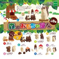 TARLIN Gashapon รูปอะนิเมะ Kawaii กระรอก Chipmunk รักบี้ป่า Miniature Gacha Figurine แคปซูลน่ารัก Toy