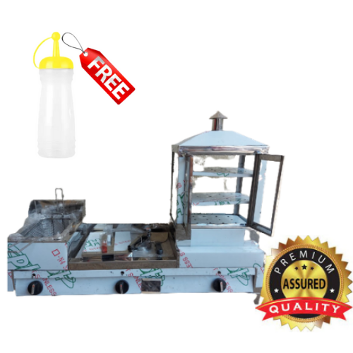 3IN1 BURGER GRILLER WITH DEEP FRYER AND SIOPAO STEAMER / BURGER GRIDDLE