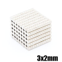 5ชิ้น แม่เหล็ก 3x2มิล Magnet Neodymium 3*2mm แม่เหล็กแรงสูง กลมแบน ขนาด 3x2mm แรงดูดสูง อุปกรณ์สำหรับงาน DIY