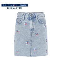 Tommy Hilfiger กระโปรงผู้หญิง รุ่น DW0DW14837 1AB - สีฟ้า