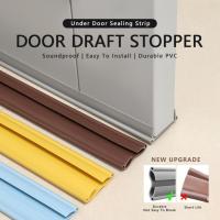96*5cm Waterproof Seal Strip Draught Excluder Stopper Door Bottom Guard Durable PVC Seal Dustproof Soundproof Sealing Strips Decorative Door Stops
