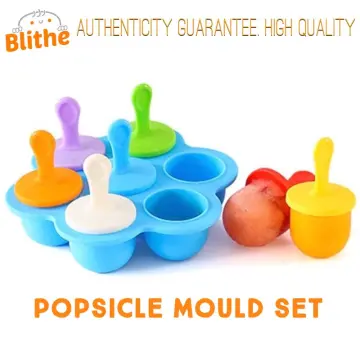 Silicone Cream Mold Tools Cartoon Pop Ball Maker with Lid Silicone
