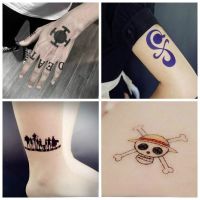 CW 7Anime ONE PIECE Temporary TattoosCartoonFake Tatto Sticker Trafalgar Law Nami GumihoArm Tatoos