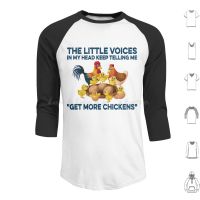 The Little Voices In My Head Keep Telling Me Get More Chickens Hoodie cotton Long Sleeve The Little Voices In My Head