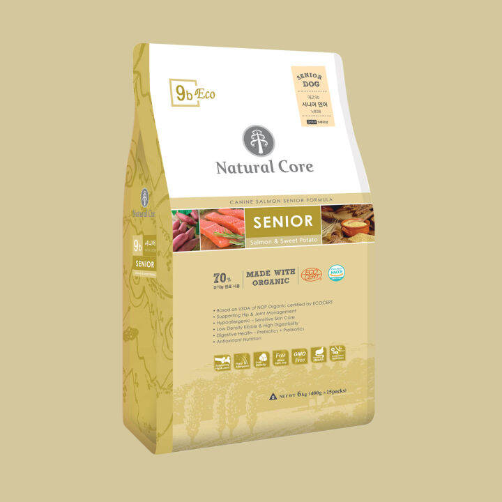 petclub-natural-core-echo-9b-senior-salmon-อาหารเม็ดสุนัขโต-สูตรแซลมอน-1kg