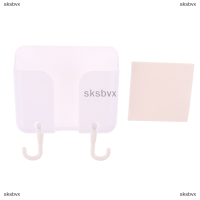 sksbvx ที่ใส่ของจิปาถะที่จัดเก็บสายเคเบิลที่จัดระเบียบติดผนังที่ยึดที่ชาร์จโทรศัพท์รีโมทคอนโทรล