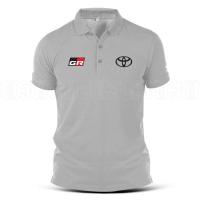 เสื้อโปโล Toyota GR Supra TRD การปรับแต่งการแข่งรถทีม Hilux Fortuner รถเทอร์โบ Camry Harrier Motorsport Drift