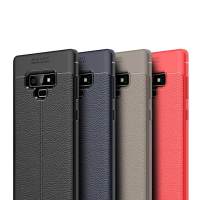 BKKONLINE Samsung Galaxy Note 9 / Samsung Galaxy Note9 (เรือจากประเทศไทย) Coque Litchi Leather Transparent TPU ฝาหลังบางสำหรับ Samsung Note 9 capa Fundas Case Back Cover For Samsung Galaxy NOTE 9