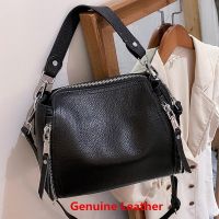 ZZOOI Designer Genuine Leather Messenger Bags For Women High Capacity Handbags Travel Luxury Cowhide Crossbody Bag Female Shoulder Bag