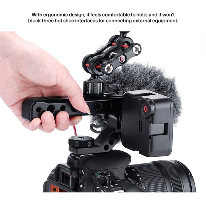 gregory-ด้ามจับกล้อง-ป้องกันการสั่นงานถ่ายวีดีโอ-universal-camera-top-handle-lite-with-cold-shoe-portable-camera-handle-for-shoot-fit-sony-canon-nikon-camera-cage
