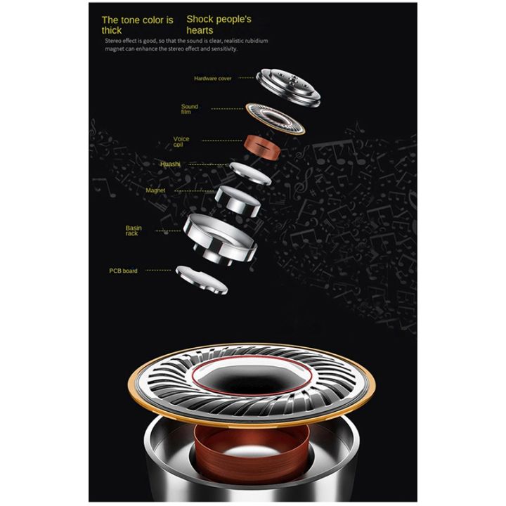Draiver De Sonido 2pcs 40mm Titanium Diaphragm Headphones Speaker