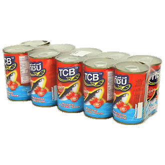 TCB.ปลาแมคเคอเรลในซอสมะเขือเทศ 155G. แพค 10