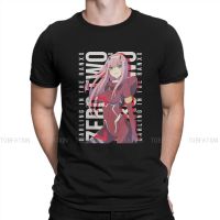 Darling In The Franxx Hiro Anime Zero Two Lovely T Shirt Vintage Grunge High Quality Tshirt Loose O-Neck Streetwear S-4XL-5XL-6XL