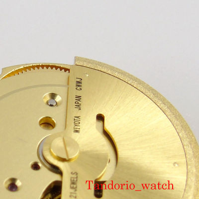 21 Jewel Japan MIYOTA 8215 Mechanical Automatic Gold Color Watch Movement Date Wheel Stem Hot Sale Hack Second Stop High Quality