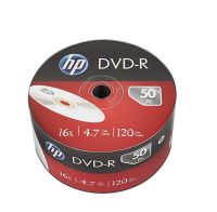 HP DVD-R 120min/4.7GB แผ่นดีวีดี 50แผ่น (ของแท้)