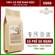 500g Cà phê Hạt Gu Mạnh nguyên chất Rang Mộc Mạnh mẽ đậm đà cafein cao pha