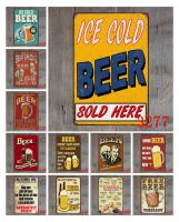 【HOT】✁❍▩ Cold Beer Tin Signs Is The Reason I Up At All Bar Pub Decoration