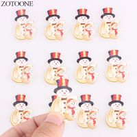 ZOTOONE Christmas Buttons For Clothing Wood Scrapbooking Accessories Sewing DIY Handmade Crafts Wooden Button Scrabook 100 Pcs Haberdashery