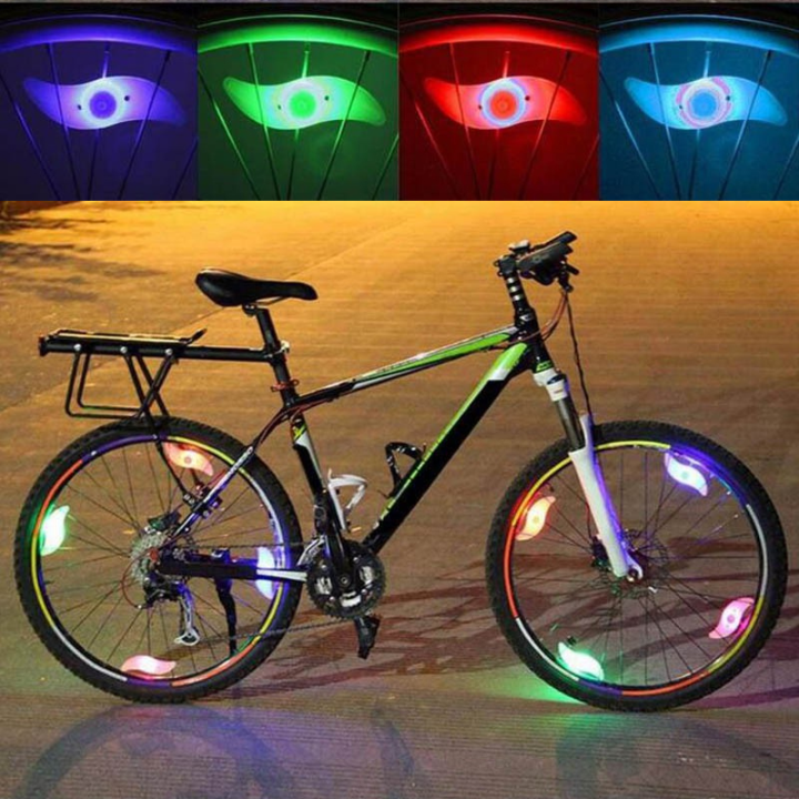 SPOKE LIGHT (Accessories) Safety Bright Bike Cycling Car Wheel Tire ...