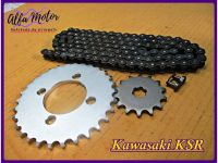 KAWASAKI KSR110 (14T) FRONT &amp; (30T) REAR SPROCKET &amp; "MAX" DRIVE CHAIN (420 - 112L) #สเตอร์หน้า 14 ฟัน สเตอร์หลัง 30 ฟัน พร้อมโซ่