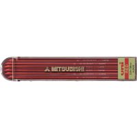 Uni ไส้ดินสอกด 2 mm. สีแดง Mitsubishi Leads 2 mm. Red (6 Leads)