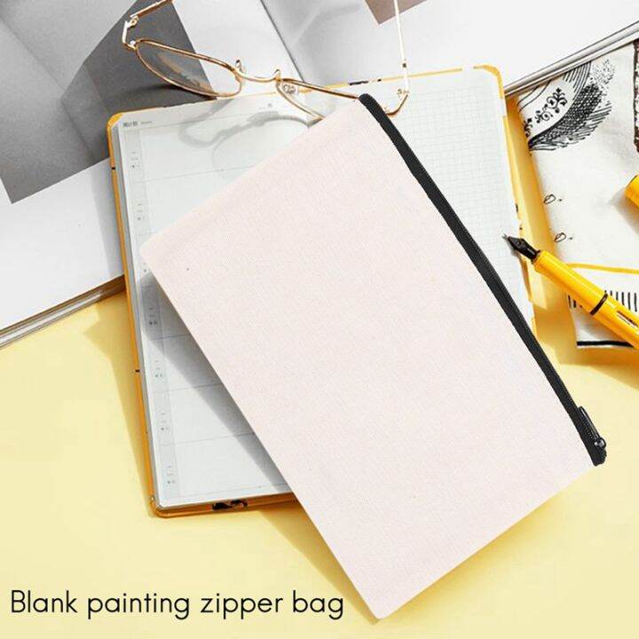 10pcs-canvas-makeup-bags-canvas-zipper-pouch-bags-pencil-case-blank-diy-craft-bags-pouch-for-travel-diy-craft-school