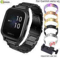 For Garmin venu sq Smart Watch Strap Band Stainless Steel 22mm 20mm WatchStrap Quick Release Watchband celet Belt Wriststrap